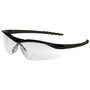 Crews Dallas™ Black Safety Glasses With Clear Anti-Scratch Lens