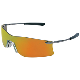 Crews Rubicon® Gray Safety Glasses With Red Mirror/Anti-Scratch Lens