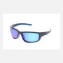 Crews Swagger® Black And Blue Safety Glasses With Blue Diamond Mirror/Anti-Scratch Lens