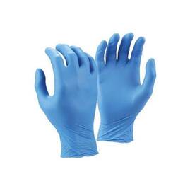 SafePath Large Blue Light Duty 4 mil Nitrile Powder-Free Disposable Exam Gloves (100 Gloves Per Box)