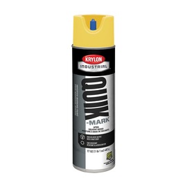 Krylon® 17 Ounce Aerosol Can High Visibility Yellow Industrial Quik-Mark™ Solvent-Based Inverted Marking Paint