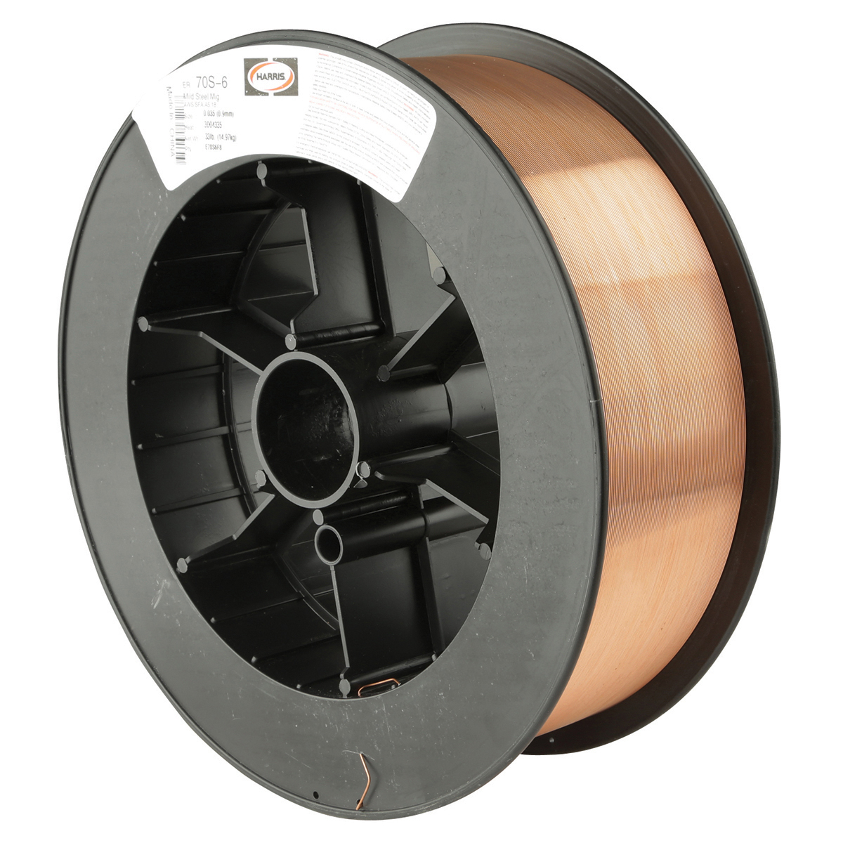 0.045 lb x 33 lb Harris Products Group Harris E70S6H8 ER70S-6 MS Spool with Welding Wire 