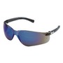 Crews BearKat® Silver Safety Glasses With Blue Mirror/Anti-Scratch Lens