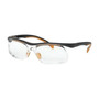 Honeywell Uvex® SW06E Clear, Orange And Black Safety Glasses With Clear Anti-Scratch Lens
