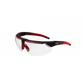 Honeywell Uvex Avatar™ Red And Black Safety Glasses With Clear Anti-Scratch Lens