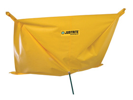 Justrite® 7' X 7' Yellow PVC Ceiling Leak Diverter