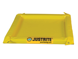 Justrite® 4' X 4' X 2" Yellow PVC Coated Fabric Spill Berm