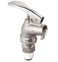 Justrite® 3/4" NPT Silver Stainless Steel Safety Drum Faucet