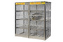 Justrite® 60" W X 65" H X 32" D" Silver Aluminum Storage Locker
