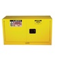 Justrite® 17 Gallon Yellow Sure-Grip® EX 18 Gauge Cold Rolled Steel Safety Cabinet