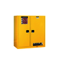Justrite® 115 Gallon Yellow Sure-Grip® EX 18 Gauge Cold Rolled Steel Safety Cabinet