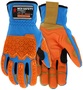 MCR Safety 2X ForceFlex® High Performance Polyethylene - Hypermax® / Synthetic Two-Way Spandex Back MaxGrid™ Reinforced Palm Cut Resistant Gloves With Polyurethane Coated Palm and Back of Hand