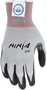 MCR Safety Small Ninja™ BNF 15 Gauge Dyneema®, Nylon, And Fiberglass Cut Resistant Gloves With Nitrile Coated Palm