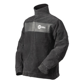 Miller® Large 30" Black And Gray Premium Split Pigskin Leather Jacket
