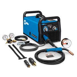 Miller® Millermatic® 211 Single Phase MIG Welder With 120 - 240 Input Voltage, 230 Amp Max Output, Advanced Auto-Set™ Material Thickness, And Accessory Package