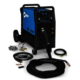 Miller® Millermatic® 355 1 or 3 Phase MIG Welder With 208 - 575 Input Voltage, 400 Amp Max Output, 25 ft Water-Cooled XR-AlumaPro Gun, EZ-Latch™ Running Gear, And Accessory Package