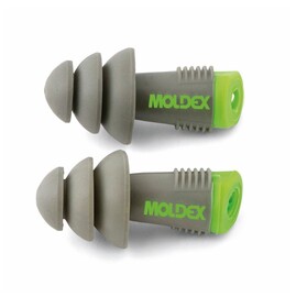 Moldex® Alphas™ Flanged Thermoplastic Elastomer Uncorded Earplugs (NRR 27)