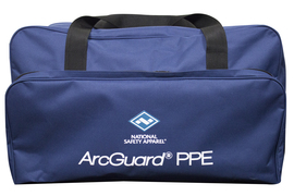 National Safety Apparel® ArcGuard® 25.5" X 14" X 16" Blue Canvas Electrical Gear Duffle Bag