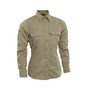 National Safety Apparel Women's 2X Regular Tan TECGEN SELECT® OPF Blend Twill Flame Resistant Work Shirt