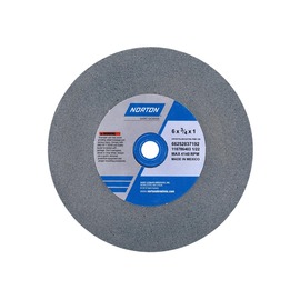 Norton® 6" 120 Grit Fine Silicon Carbide Bench And Pedestal Wheel