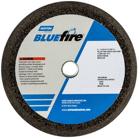 Norton® 6" X 2" X 5/8" BlueFire® Extra Coarse Grit Zirconia Alumina Portable Non-Reinforced Type 11 Snagging Wheel