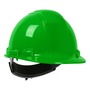 Protective Industrial Products Lime Green Dynamic® Whistler™ HDPE Cap Style Hard Hat With Wheel/4-Point Ratchet Suspension