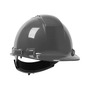 Protective Industrial Products Dark Gray Whistler™ HDPE Vented Cap Style Hard Hat With Wheel Ratchet/4 Point Nylon Webbing Cradle Suspension