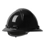 Protective Industrial Products Black Dynamic® Kilimanjaro™ HDPE Full Brim Hard Hat With Wheel/4-Point Ratchet Suspension