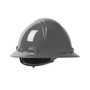 Protective Industrial Products Dark Gray Dynamic® Kilimanjaro™ HDPE Full Brim Hard Hat With Wheel/4-Point Ratchet Suspension
