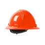 Protective Industrial Products Orange Dynamic® Kilimanjaro™ HDPE Full Brim Hard Hat With Wheel/4-Point Ratchet Suspension