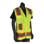 Protective Industrial Products Women's Small Hi-Viz Yellow PIP® Mesh/Solid Vest