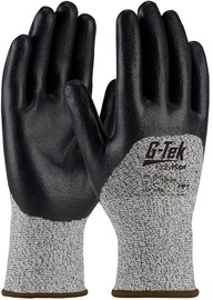 Protective Industrial Products Small G-Tek® PolyKor® 13 Gauge Cut Resistant Gloves With Nitrile Coated Palm, Fingers And Knuckles