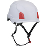 Protective Industrial Products White Traverse™ ABS Non-Vented Micro Brim Climbing Helmet With Wheel Ratchet Suspension And MIPS Technology