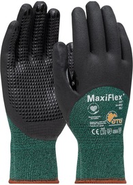 Protective Industrial Products Medium MaxiFlex® Cut™ 15 Gauge Engineered Yarn Cut Resistant Gloves With Nitrile Coated Palm, Fingers And Knuckles