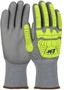 Protective Industrial Products Large G-Tek® 10 Gauge High Performance Polyethylene Cut Resistant Gloves With Polyurethane Coated Palm And Fingers