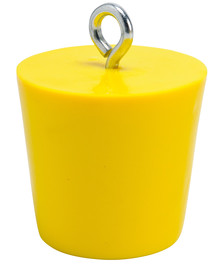 Brady® 4" Yellow Vinyl Conical Drain Plug