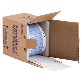 Brady® PermaSleeve® .335" White Polyolefin With Wire Marking Sleeves Heat Shrink Tubing