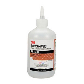 3M™ Scotch-Weld™ PR1500 SB16-454 Clear Liquid 1 lb Bottle General Purpose High Viscosity Gap Filling Plastic And Rubber Instant Adhesive