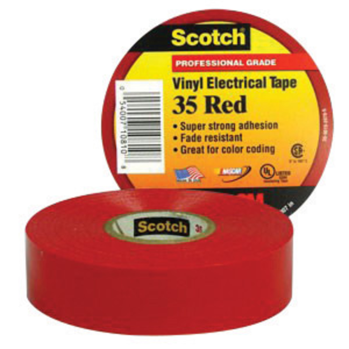 10 Pack B17 35 General PVC Red Vinyl Electrical tape  3/4" x 66FT 22yds 