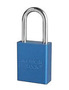 American Lock® Blue 1 1/2" X 3/4" Aluminum 5 Pin Safety Lockout Padlock With 1/4" X 1 1/2" X 3/4" Shackle (Keyed Differently)