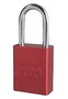 American Lock® Red 1 1/2" X 3/4" Aluminum 5 Pin Safety Lockout Padlock With 1/4" X 1 1/2" X 3/4" Shackle And Non-Removable Key (Keyed Differently)