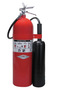 Amerex® 20 Pound Stored Pressure Carbon Dioxide 10-B:C Fire Extinguisher For Class B And C Fires With Chrome Plated Brass Valve, Wall Bracket, Hose And Horn