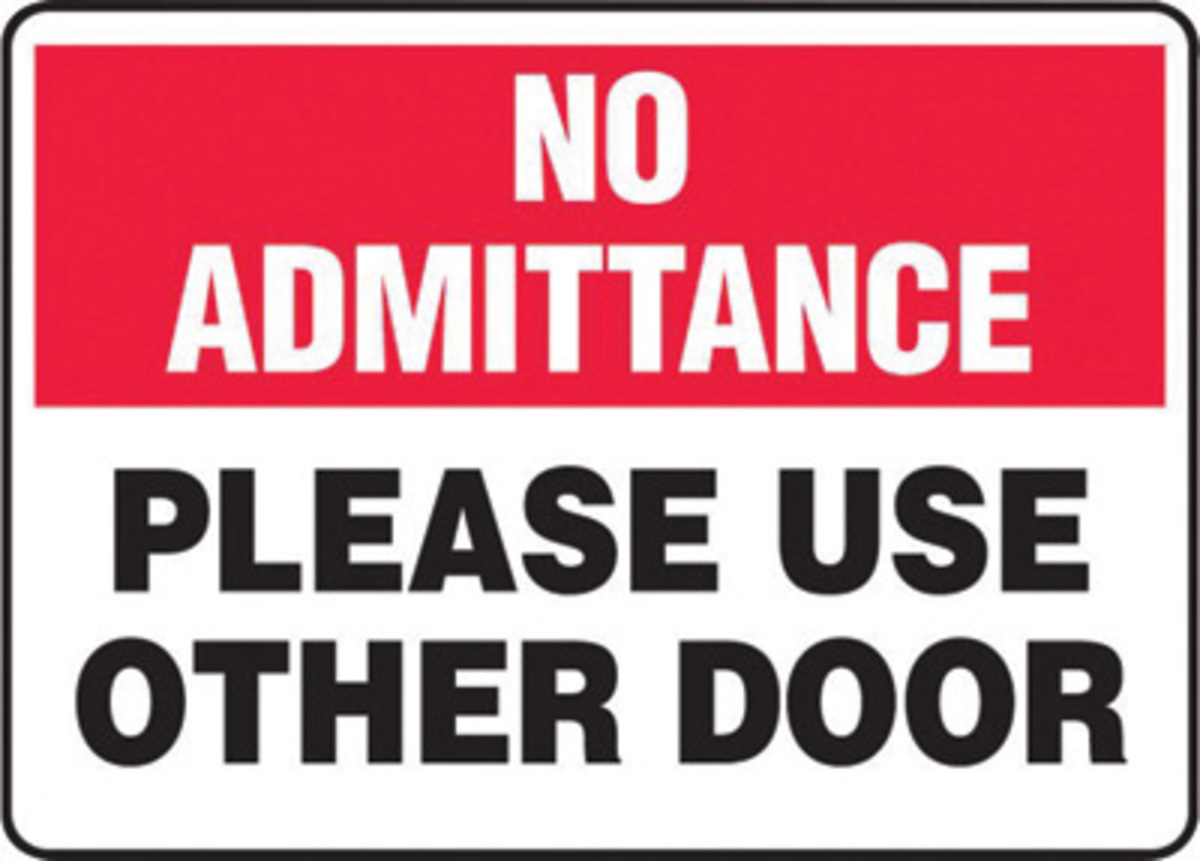 Unforgettable Cliparts Please Use Other Door Clipart 38