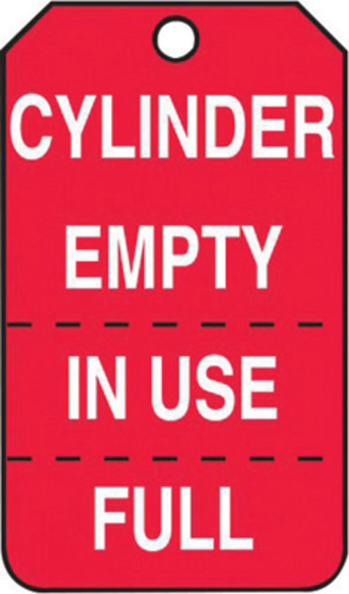 7 X 10 SmartSign by Lyle S-2041-Al-10 Aluminum Sign,Empty Cylinders Do Not Use