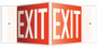 Accuform Signs® 8" X 12" White/Red Plastic Projection™ 3D Projection Sign "Exit"