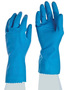 Ansell Size 9 Blue FL100 Cotton Flock Lined 17 mil Latex And Rubber Chemical Resistant Gloves