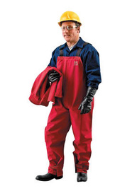 Ansell Large Red AlphaTec® Breathable Chemical Protective Clothing With Stitched/Taped Seam