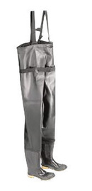 Dunlop® Protective Footwear Size 6 Onguard Black 56.6" Polyester/PVC Chest Waders