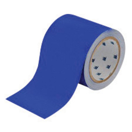 Brady® 4" X 100' Blue ToughStripe™ Permanent Rubber Based Polyester Tape (100 ft Per Roll)