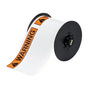 Brady® 4" X 6" Black/Orange/White B30 Permanent Acrylic Vinyl Tape (175 Per Cartridge)
